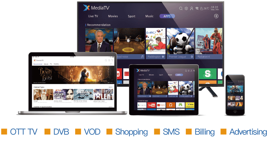���ش�OTT����ƽ̨XMediaTV
